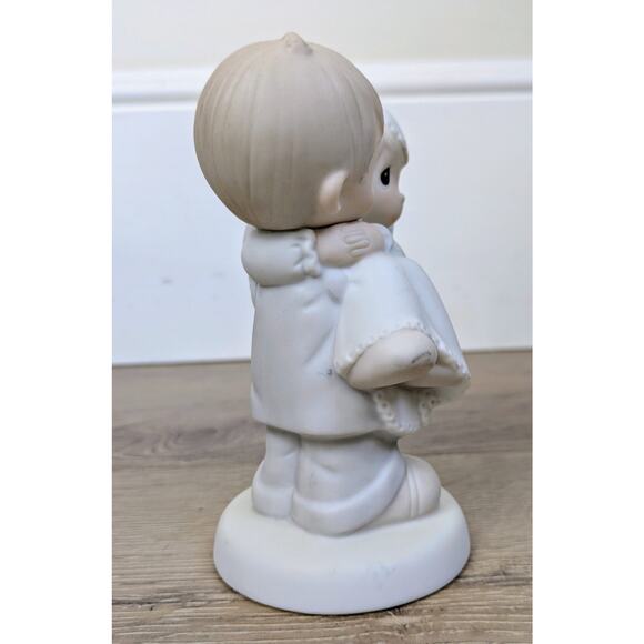 Precious Moments E-9255 Bless You Two Figurine 1982 Enesco Bride Groom Wedding - Picture 5 of 7